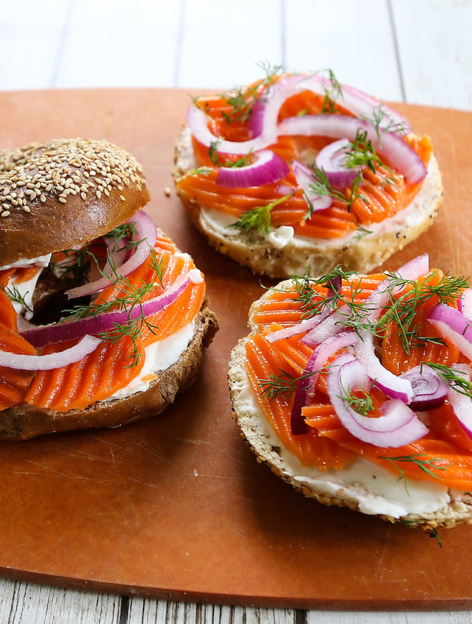 Easiest Vegan Carrot Lox for Your Plant-Based Bagel Sandwich