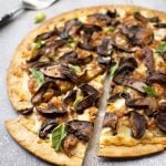 Caramelized Onion Pizza with Shiitake "Bacon"
