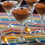 Chocolate and vanilla vegan parfaits