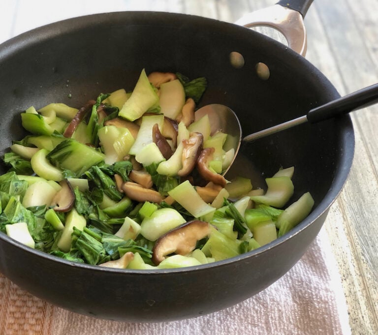 Braised Bok Choy with Shiitake Mushrooms The Vegan Atlas