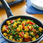 Spinach or Arugula Tofu Scramble