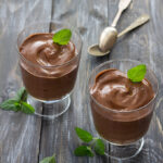 Vegan chocolate avocado mousse