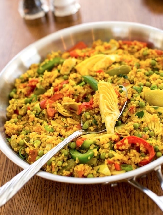 Vegetarian Quinoa Paella