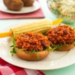 Pinto bean and quinoa sloppy joes