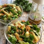 Kale and cabbage salad with Asian Flavors