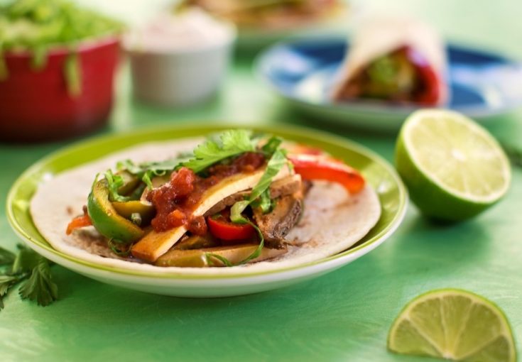 Sizzling Tofu or Tempeh Fajitas
