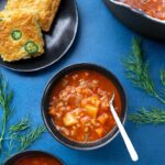 Tomato vegetable barley soup