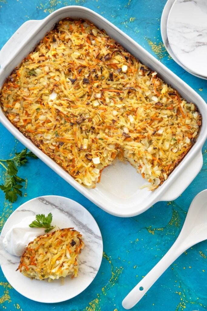Vegan Potato Kugel a Jewish Classic Made PlantBased The Vegan Atlas