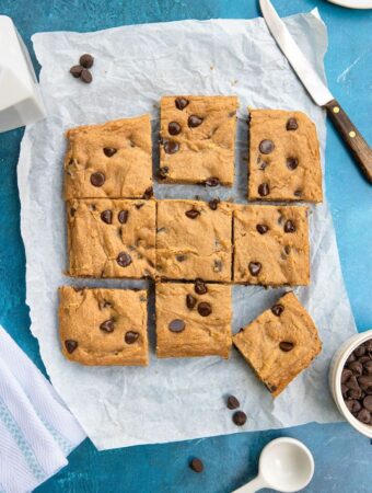 Chocolate Chip Peanut Butter Blondies
