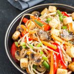Asian vegetable and noodle stir-fry