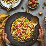 Ginger Turmeric Chickpeas with Roasted Tomatoes