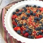 Strawberry blueberry crisp
