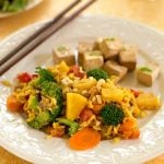 Thai pineapple coconut stir-fried rice