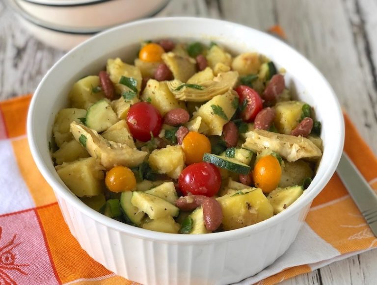 Potato and Bean Salad with Artichoke Hearts