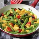 Romano beans with summer squash
