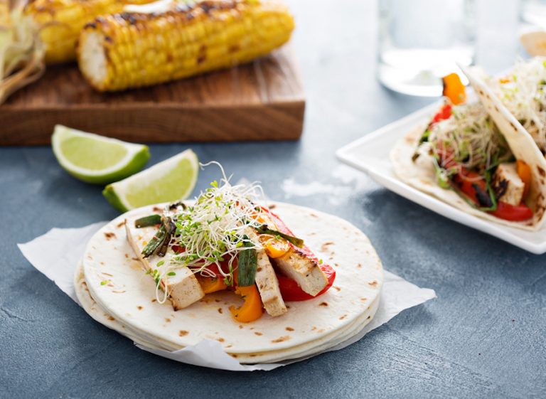 LimeMarinated Tofu Fajitas or Soft Tacos The Vegan Atlas