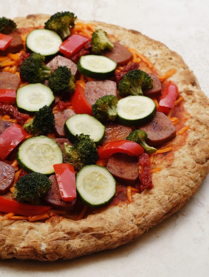 Whole Wheat and Spelt Pizza Crust