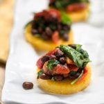 Polenta with black beans & spinach2