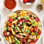 Ratatouille on Pasta