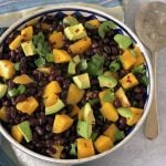 Black bean and mango salad with avocado