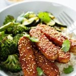 Sweet and savory tempeh strips (aka homemade tempeh bacon)
