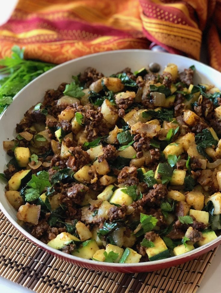 Skillet Tempeh Hash with Potatoes and Zucchini The Vegan Atlas