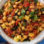 Cinnamon-spiced chickpea and lentil stew