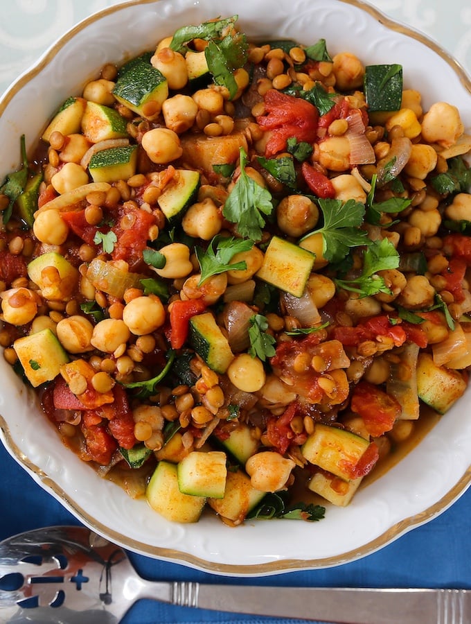 Cinnamon-Spiced Chickpea and Lentil Stew - The Vegan Atlas