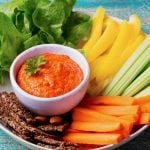 Roasted red pepper dip