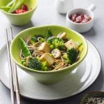 Stir-Fried Soba Noodles With Vegetables and Tofu
