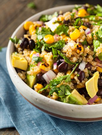 Southwestern Quinoa Salad with black beans and corn