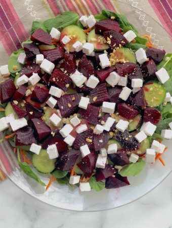 Vegan Feta and Beet Salad