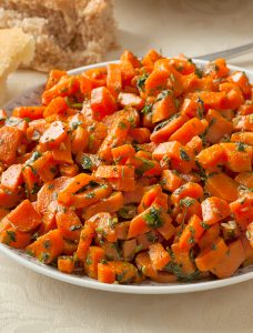 Moroccan Carrots in a vibrant dish