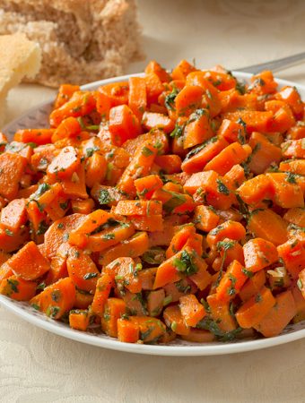 Moroccan carrots with parsley and lemon