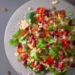 Quinoa and Red Bean Salad with Mini Sweet Peppers