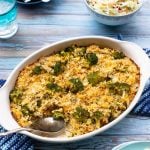 Vegan cheesy Broccoli rice casserole