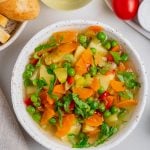 Simple spring vegetable soup