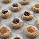 Lime Vegan Thumbprint cookies