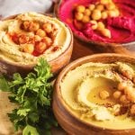 Homemade Hummus varieties