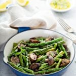 Lemony Asparagus with mushrooms