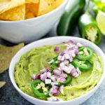 Creamy Guacamole With Red Onion