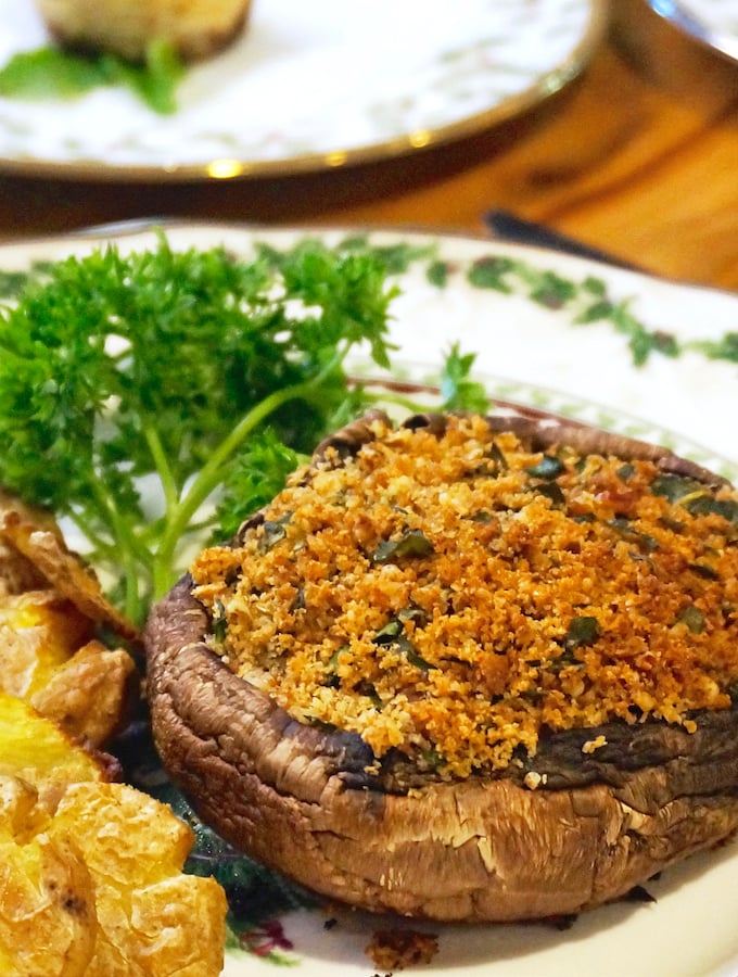 Quick Stuffed Portobello Mushrooms - The Vegan Atlas