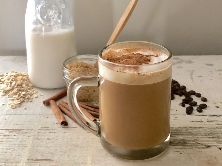 Brown SugarCinnamon Vegan Oat Milk Latte The Vegan Atlas