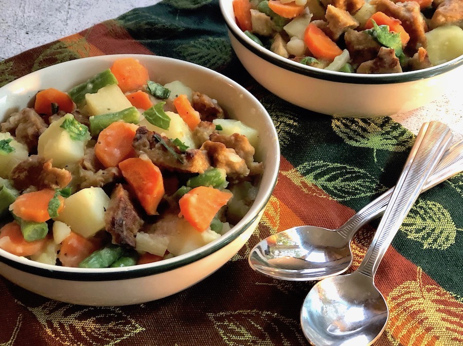 Tofu and Seitan Skillet with Easy Gravy The Vegan Atlas