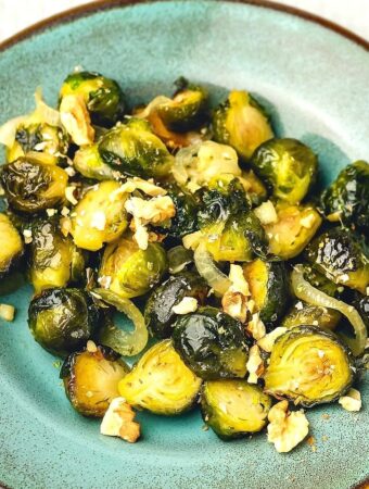 Brussels Sprouts with Onions & Walnuts