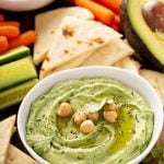 Cilantro Avocado Hummus