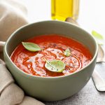 Hot or cold fresh tomato soup