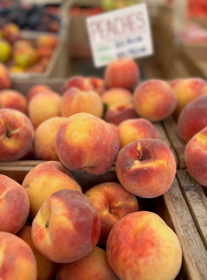 Peaches at farm market