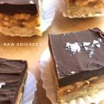 Raw vegan snickers bars