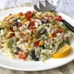 Rice Salad with Olives and Bell Pepper